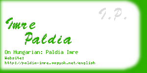 imre paldia business card